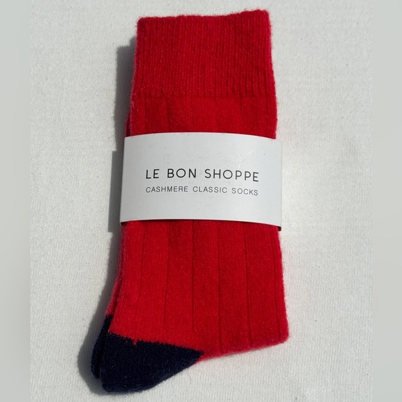 NWT Le Bon Shoppe Cashmere Classic Socks - Picture 3 of 4